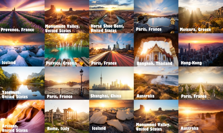 A French photographer spent 3 years travelling around the world to catch the sun